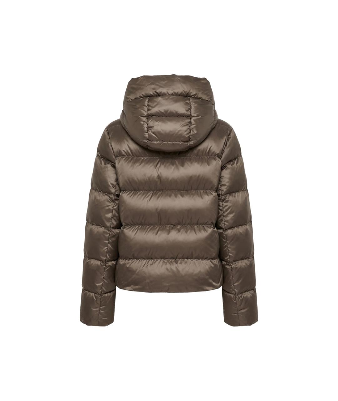MAX MARA Коричневая полиэстеровая куртка, фото 2