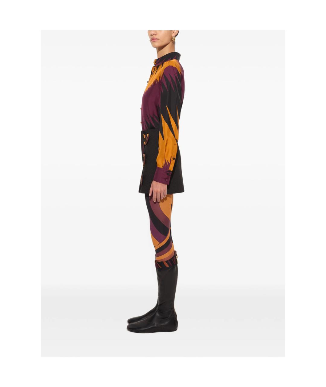 PUCCI Черная шелковая рубашка, фото 5