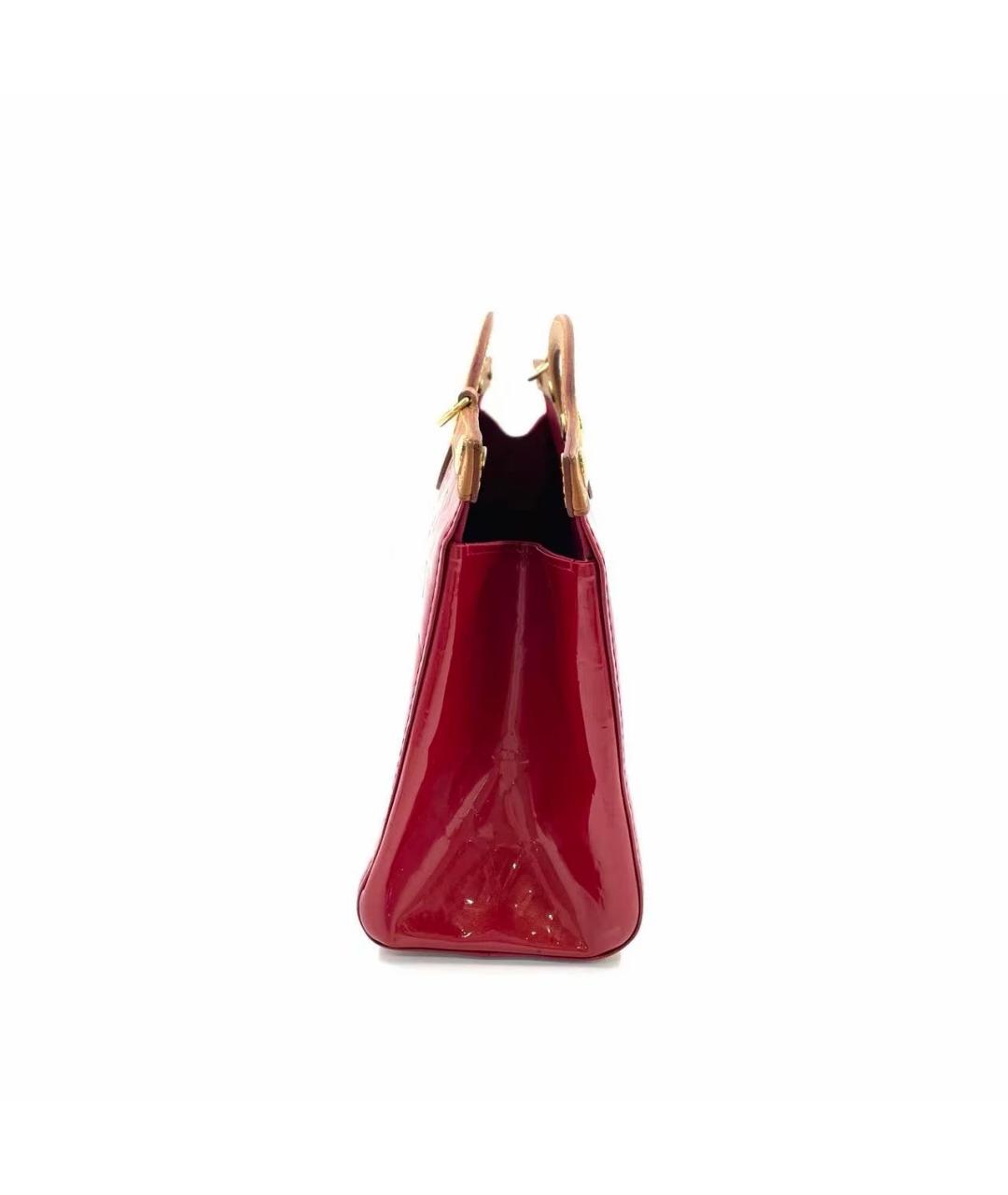 LOUIS VUITTON Красная кожаная сумка через плечо, фото 2