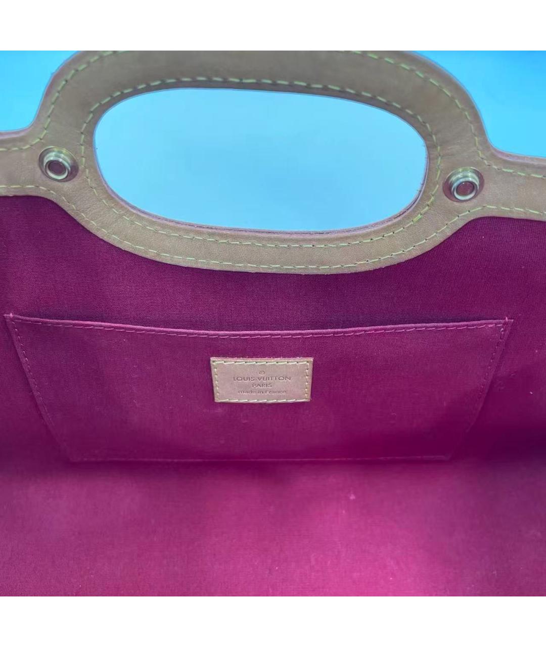 LOUIS VUITTON Красная кожаная сумка через плечо, фото 8