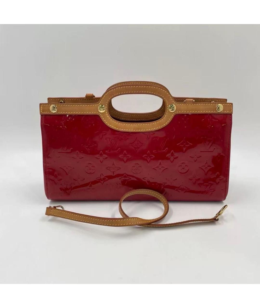 LOUIS VUITTON Красная кожаная сумка через плечо, фото 6