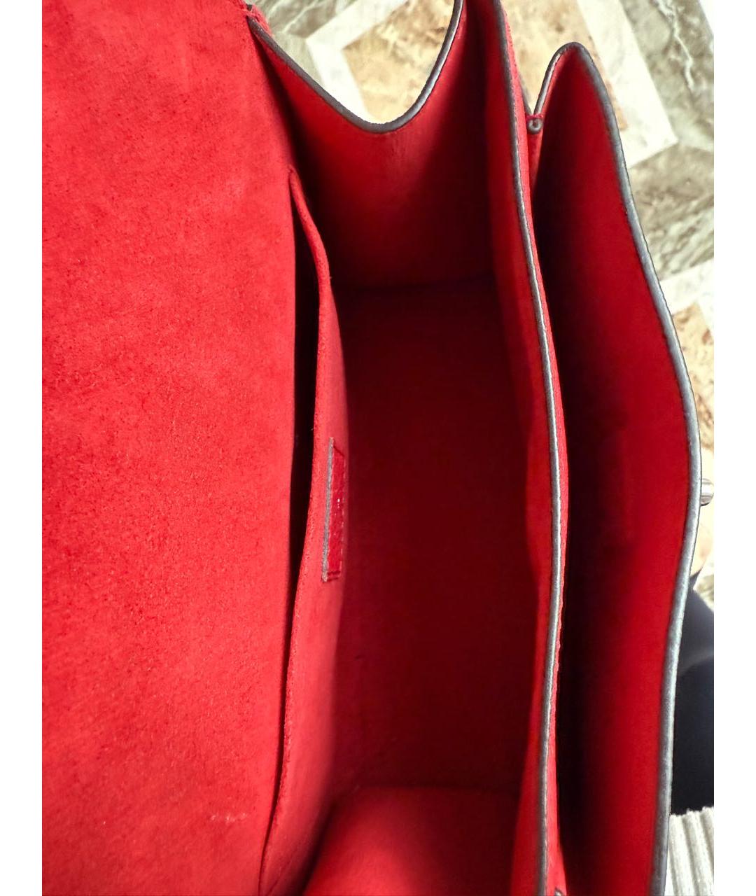 LOUIS VUITTON Красная кожаная сумка через плечо, фото 4