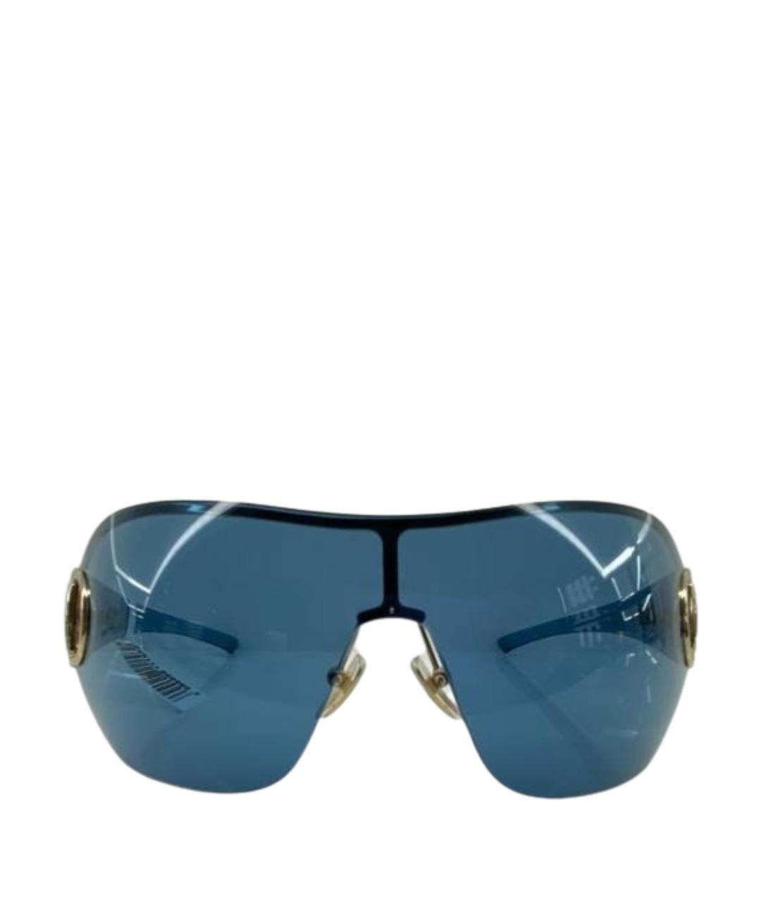 GUCCI Бирюзовые пластиковые солнцезащитные очки, фото 1