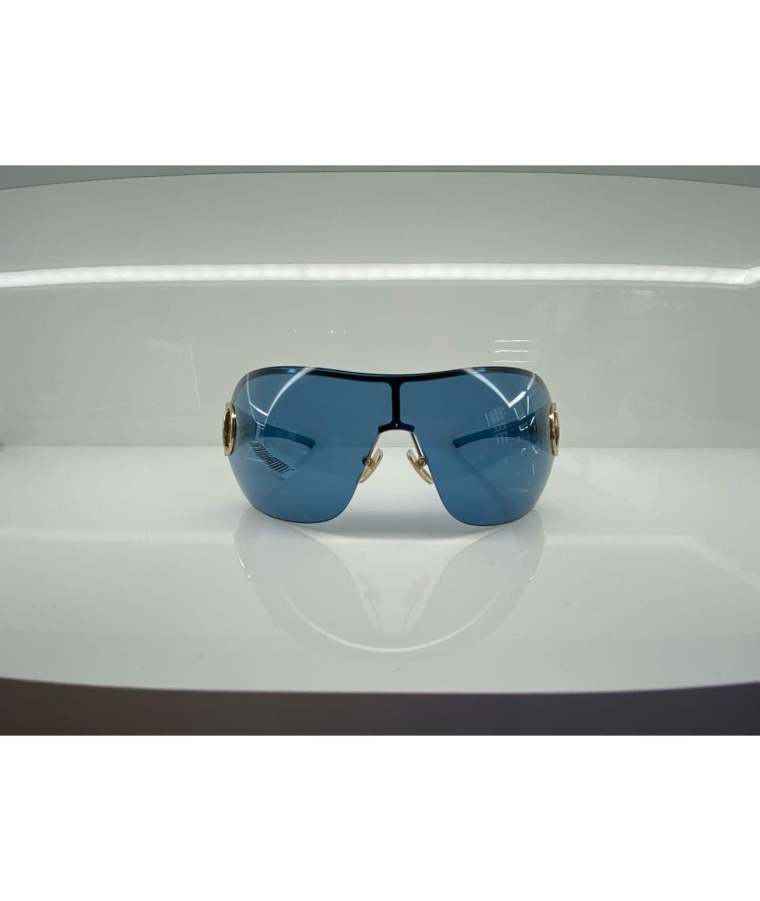 GUCCI Бирюзовые пластиковые солнцезащитные очки, фото 3