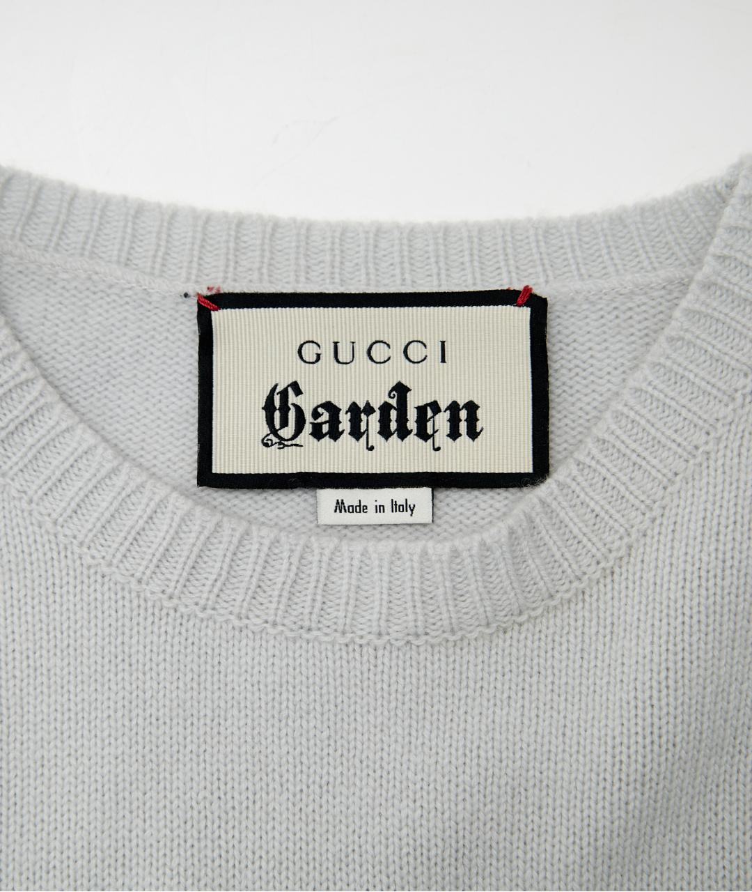 GUCCI Серый шерстяной джемпер / свитер, фото 3