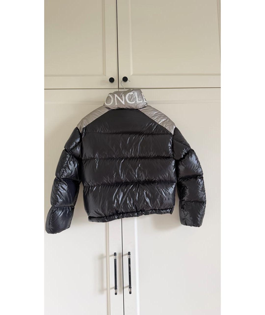 MONCLER Черный нейлоновый пуховик, фото 2
