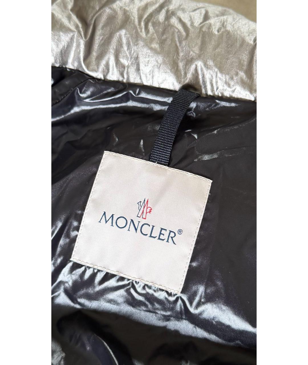 MONCLER Черный нейлоновый пуховик, фото 3