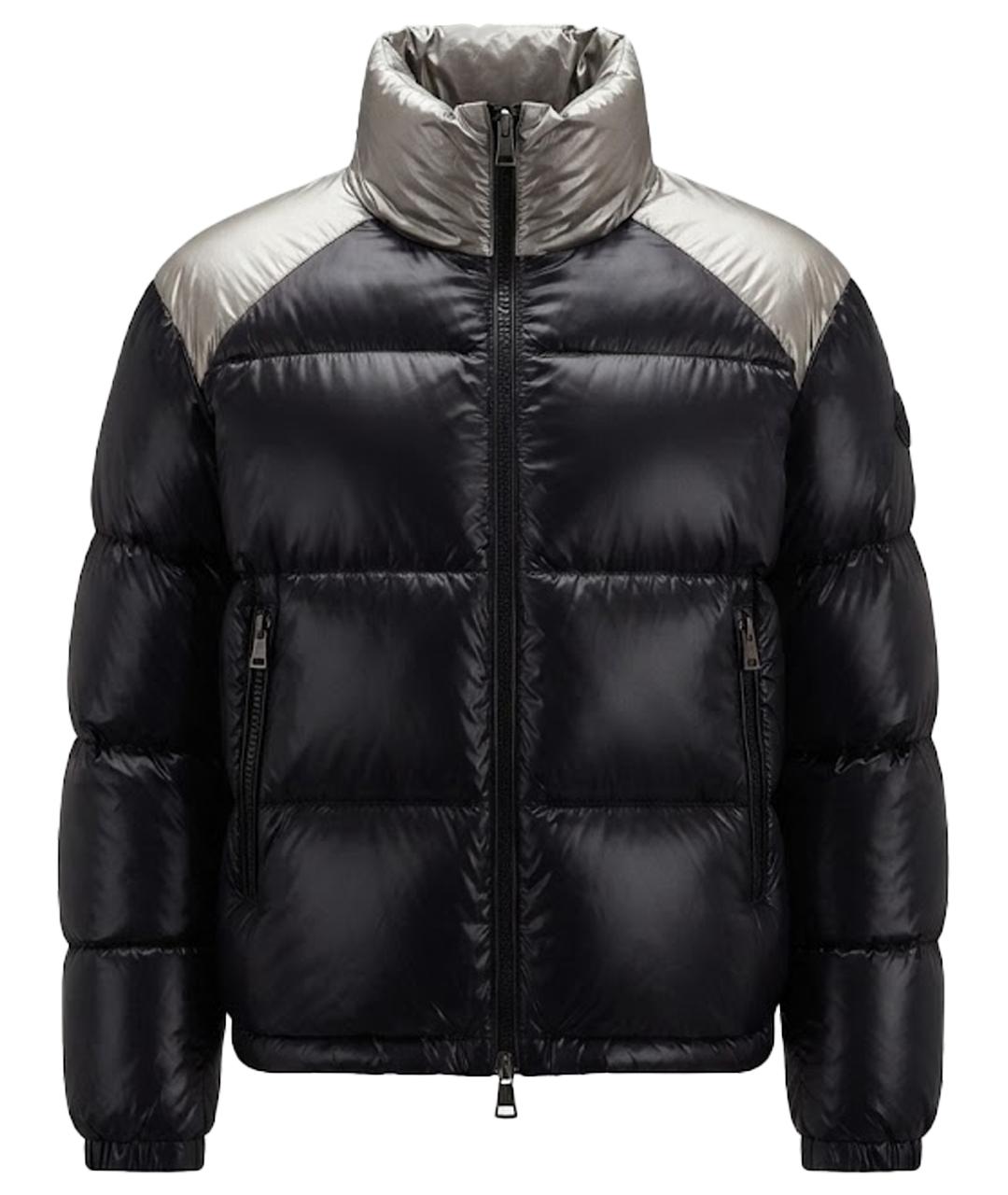 MONCLER Черный нейлоновый пуховик, фото 1