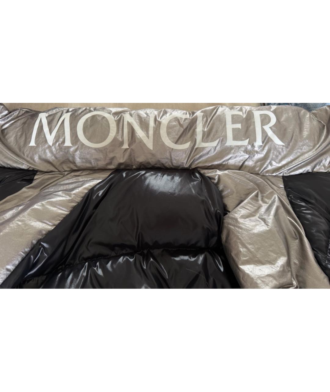 MONCLER Черный нейлоновый пуховик, фото 4
