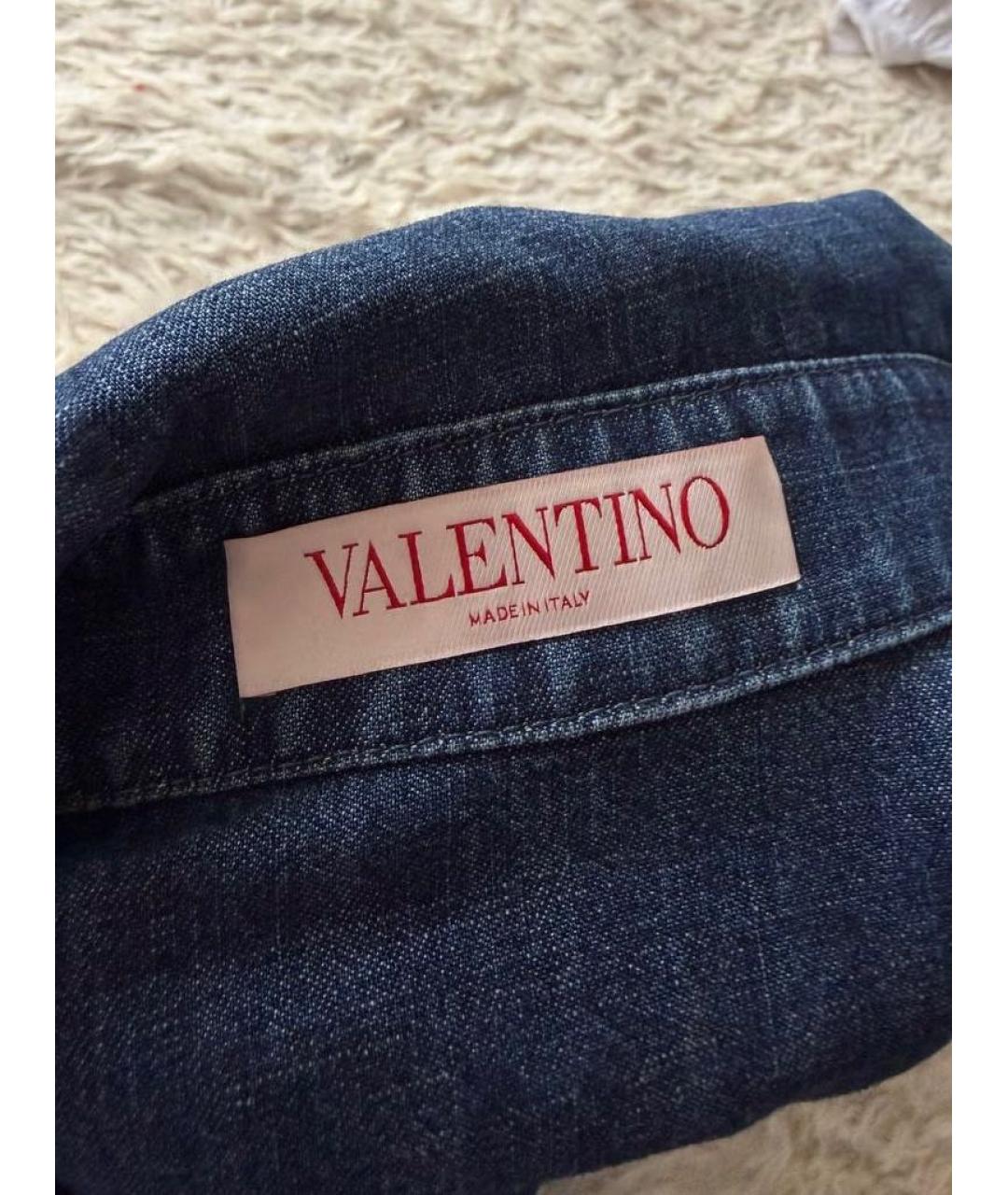 VALENTINO Синяя деним рубашка, фото 6