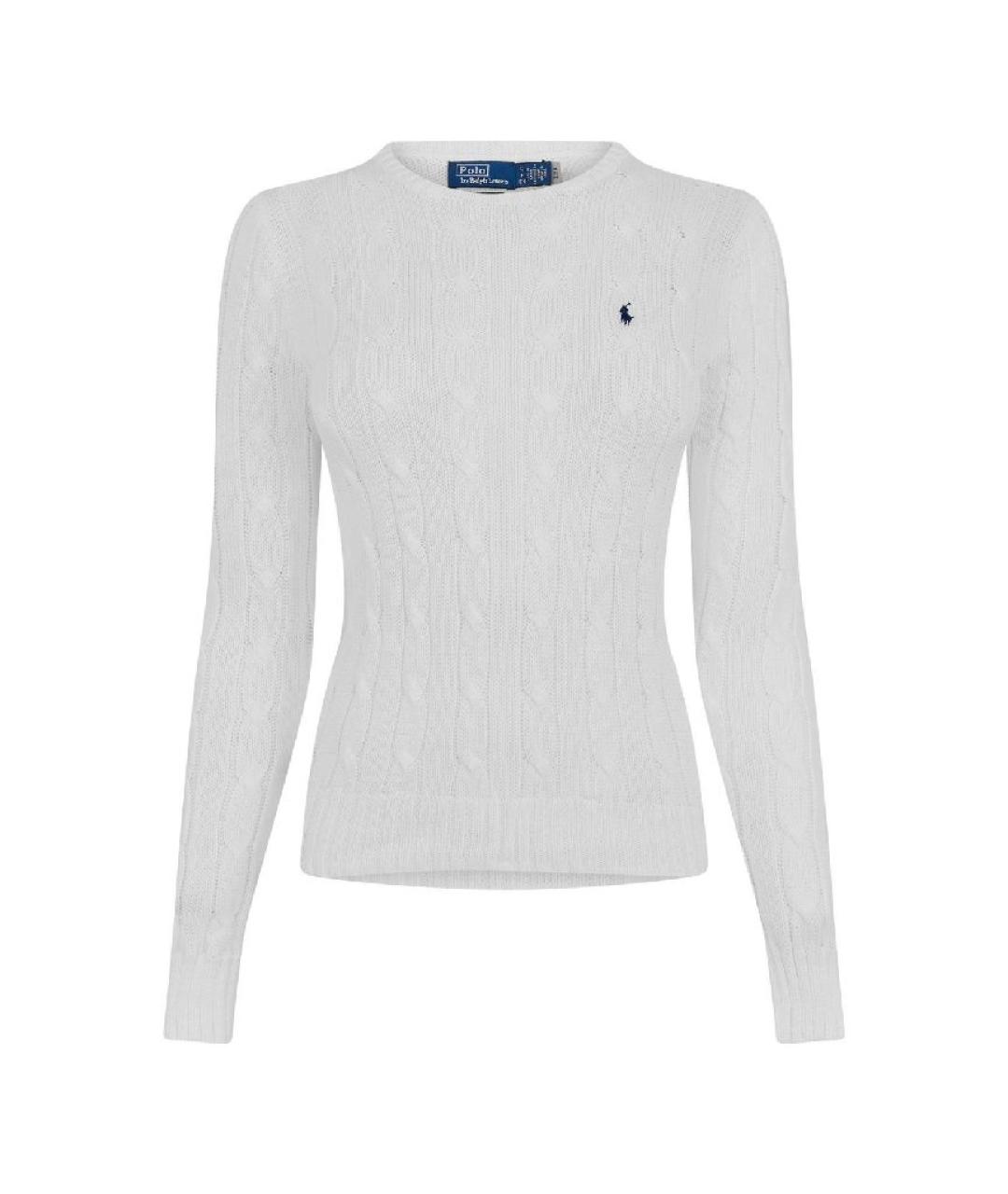 POLO RALPH LAUREN Белый хлопковый джемпер / свитер, фото 10