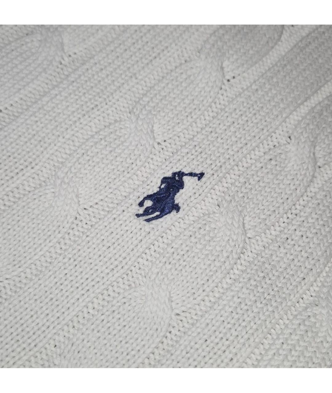 POLO RALPH LAUREN Белый хлопковый джемпер / свитер, фото 4