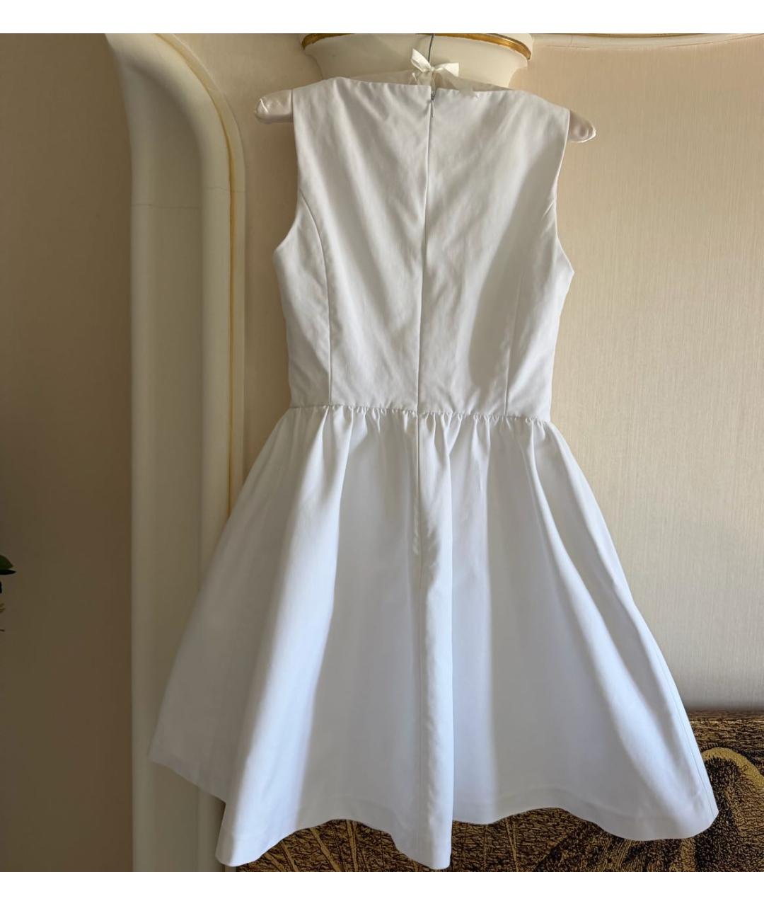 CHRISTIAN DIOR Белое хлопковое повседневное платье, фото 2