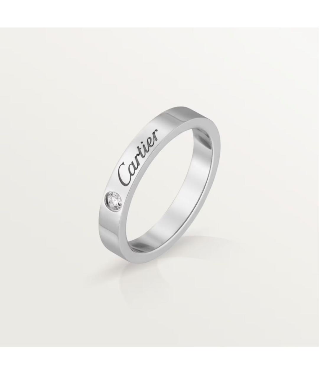 CARTIER Белое платиновое кольцо, фото 4