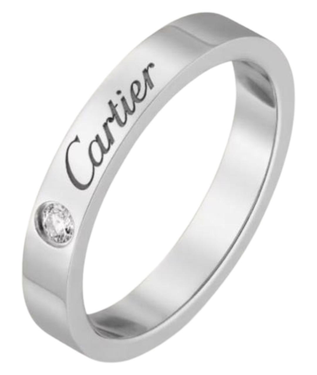 CARTIER Белое платиновое кольцо, фото 1