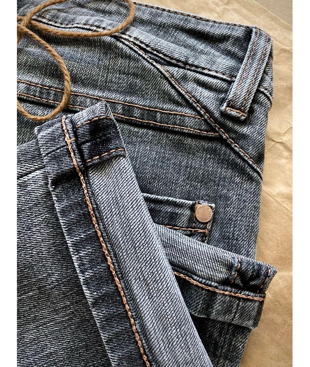 BRUNELLO CUCINELLI Антрацитовые хлопковые джинсы слим, фото 7
