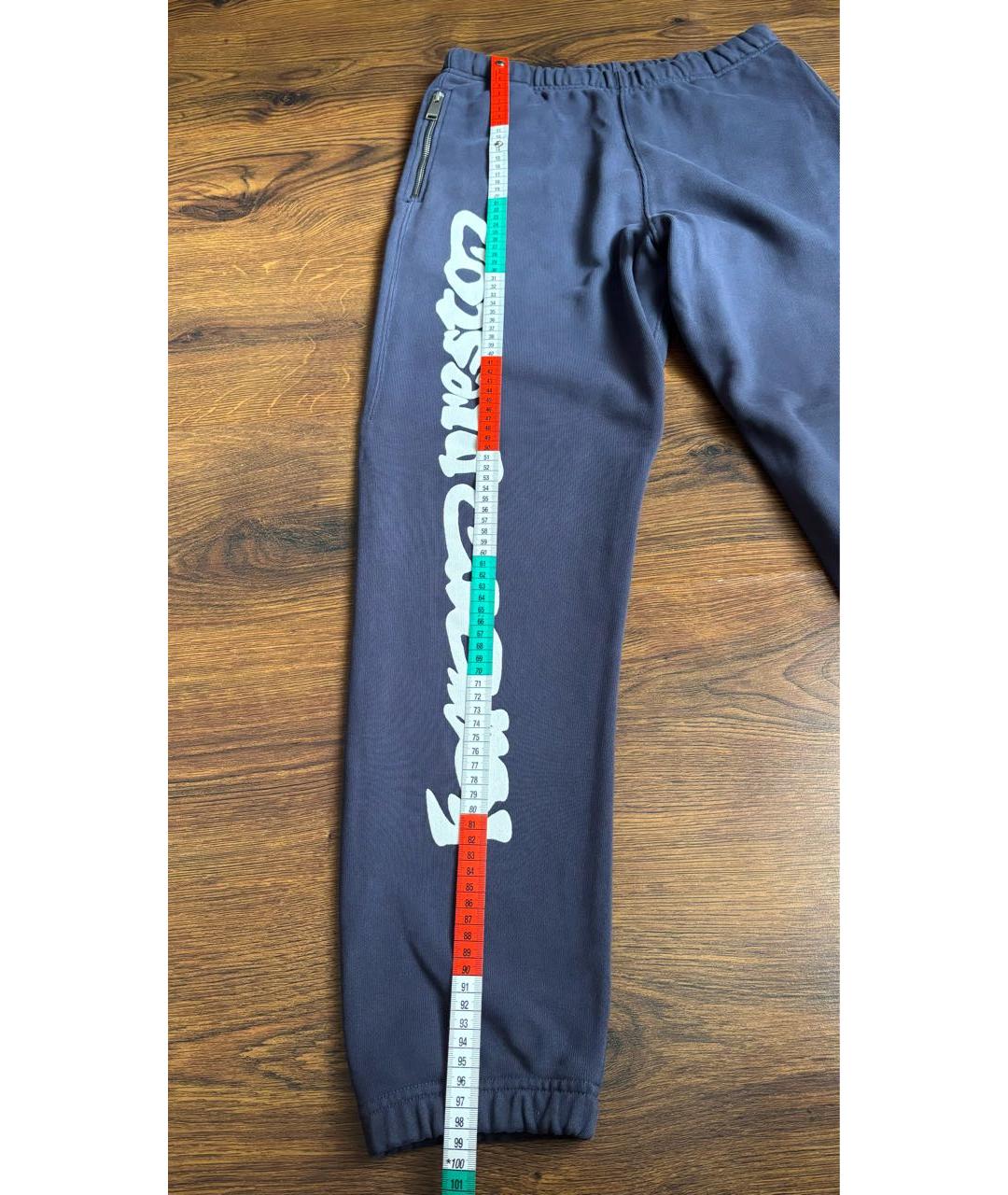 HERON PRESTON Темно-синие хлопковые повседневные брюки, фото 6