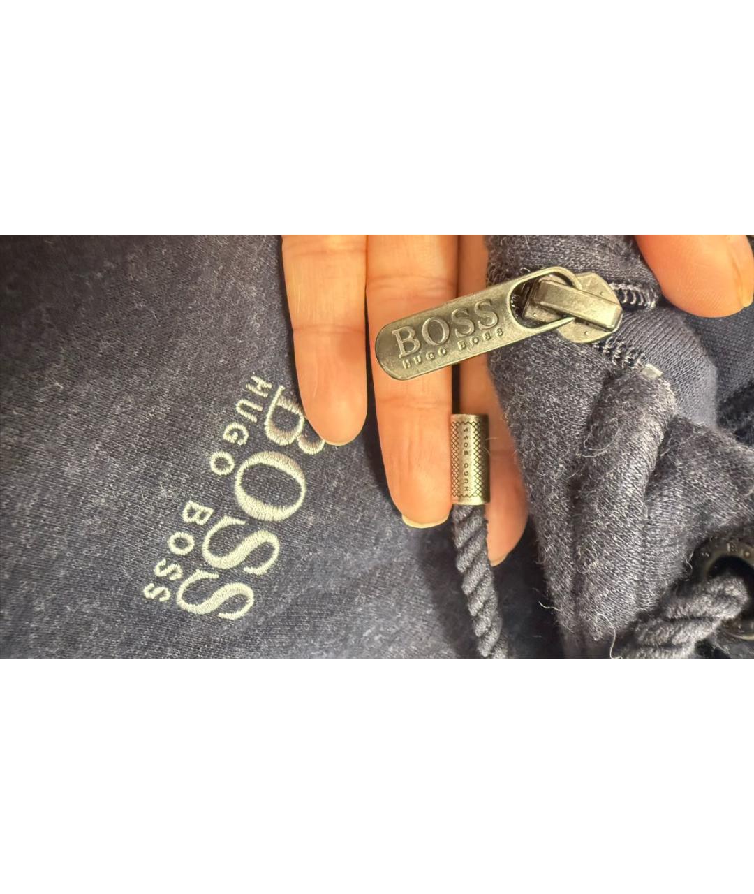 HUGO BOSS Темно-синий кашемировый спортивный костюм, фото 6