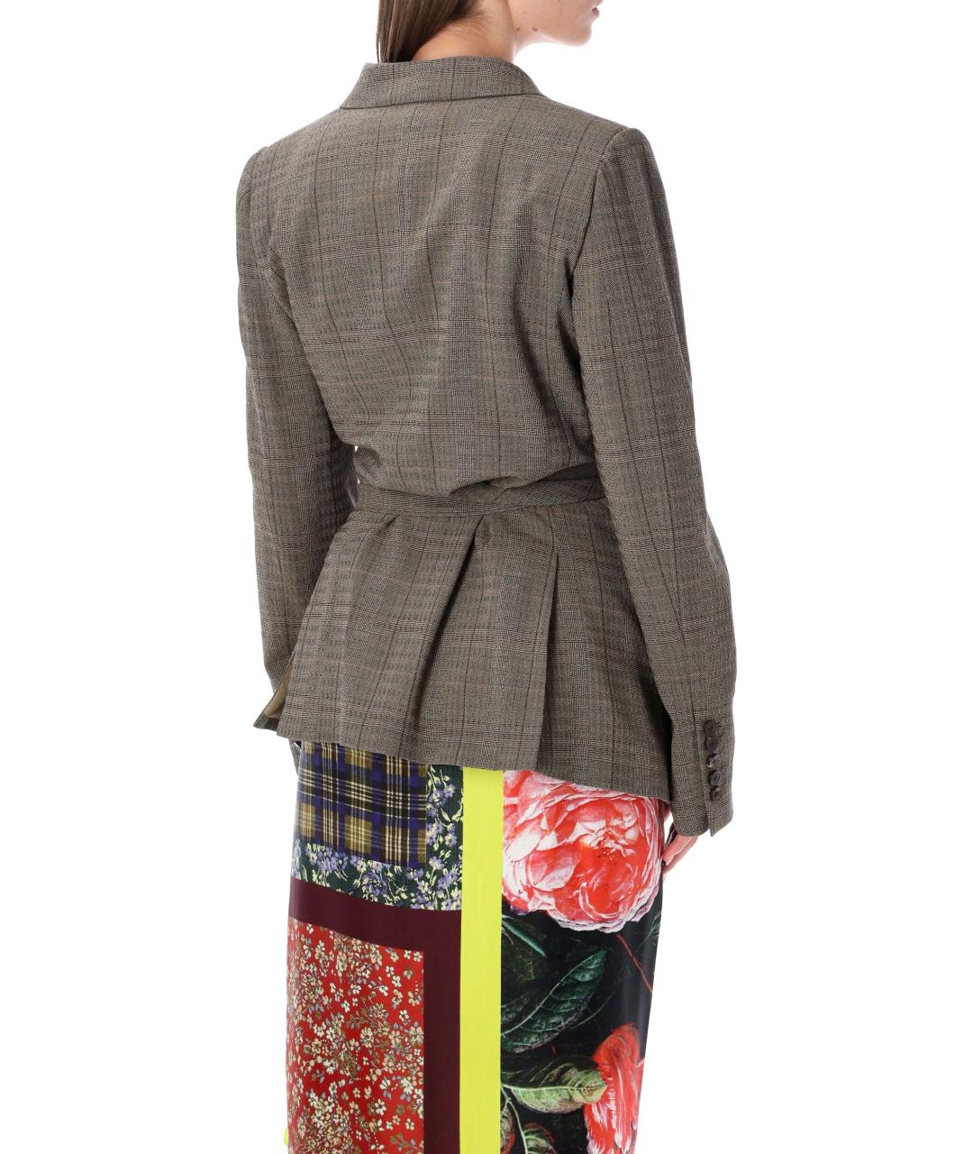 DRIES VAN NOTEN Серая шерстяная куртка, фото 2