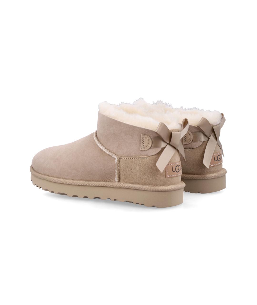 UGG Бежевые нубуковые ботинки, фото 3