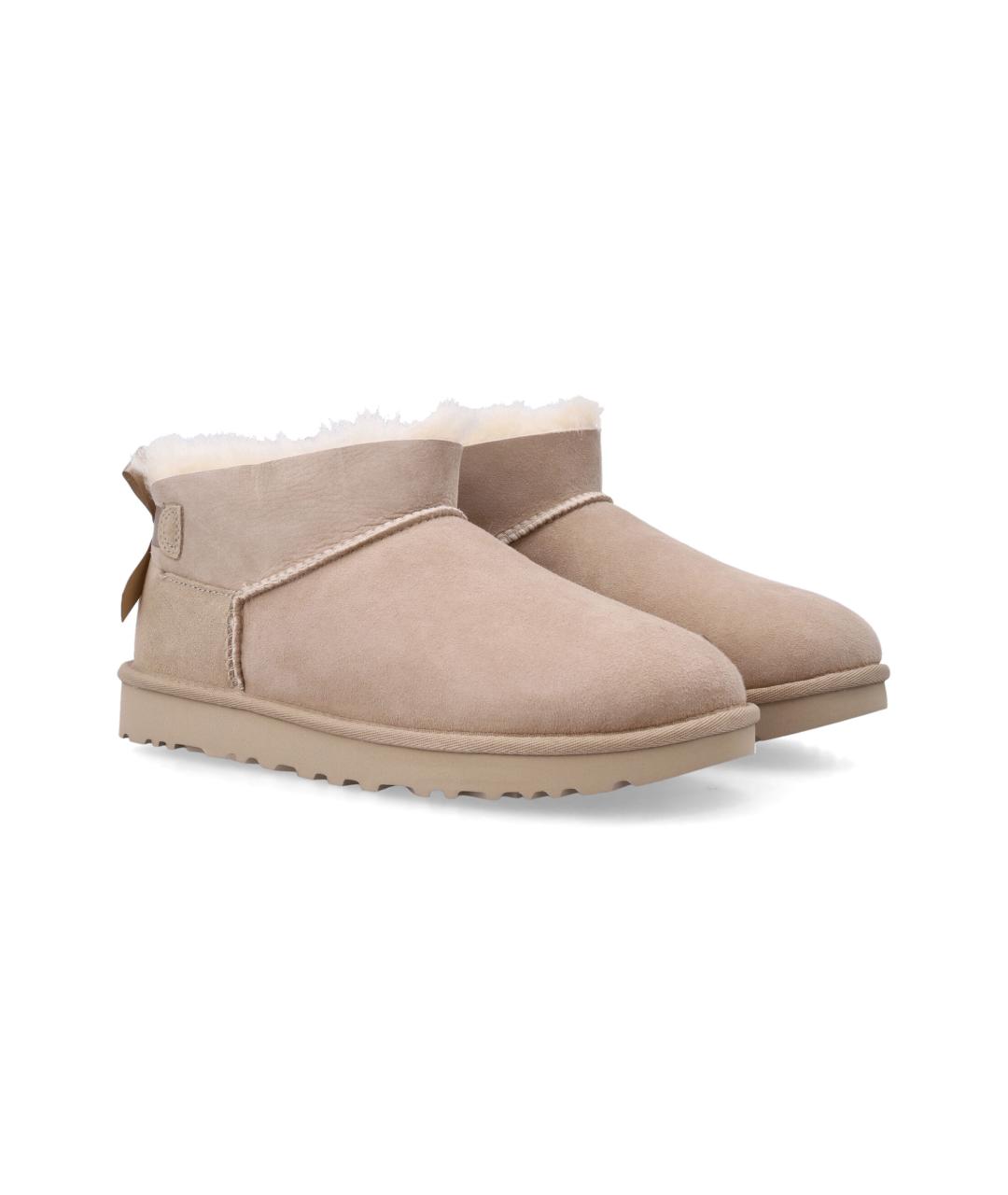 UGG Бежевые нубуковые ботинки, фото 2