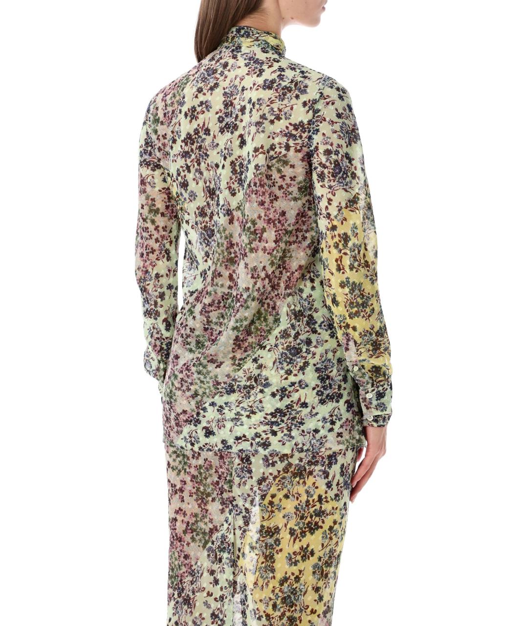 DRIES VAN NOTEN Мульти полиэстеровая рубашка, фото 3