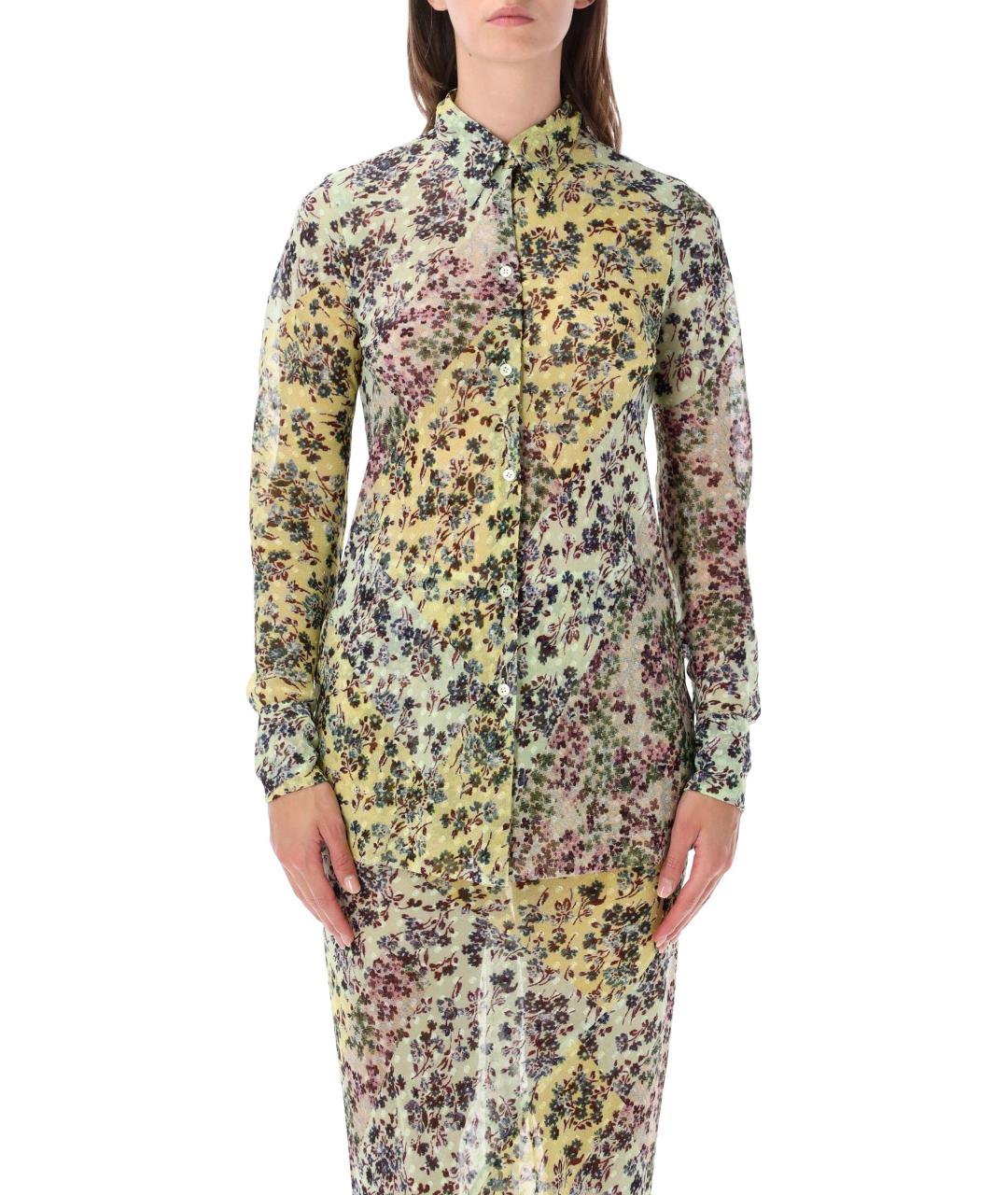 DRIES VAN NOTEN Мульти полиэстеровая рубашка, фото 2