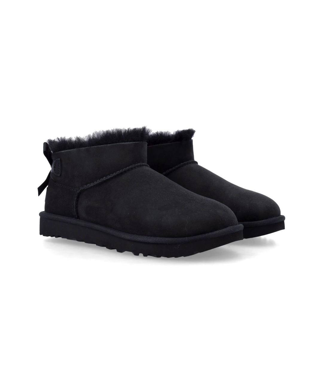UGG Черные нубуковые ботинки, фото 2