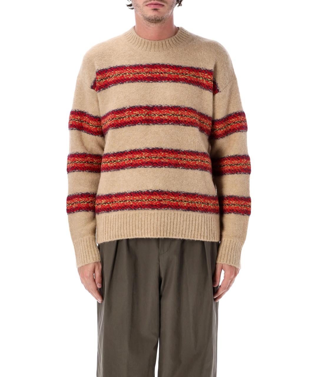 DRIES VAN NOTEN Бежевый шерстяной джемпер / свитер, фото 1