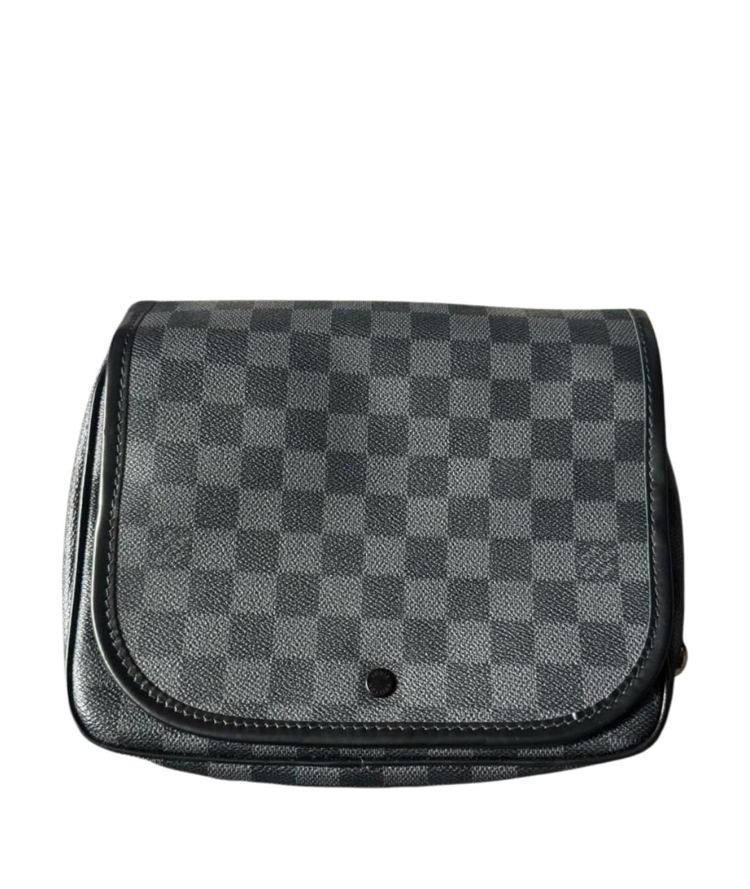 LOUIS VUITTON Черная косметичка из канвы, фото 1