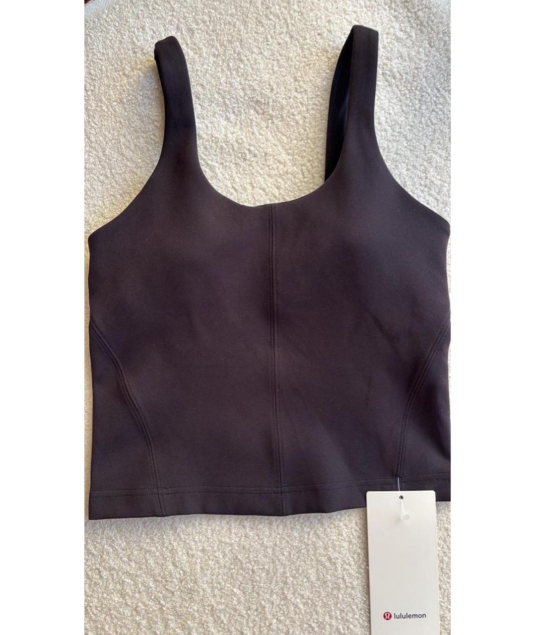 Lululemon Черная майка, фото 5