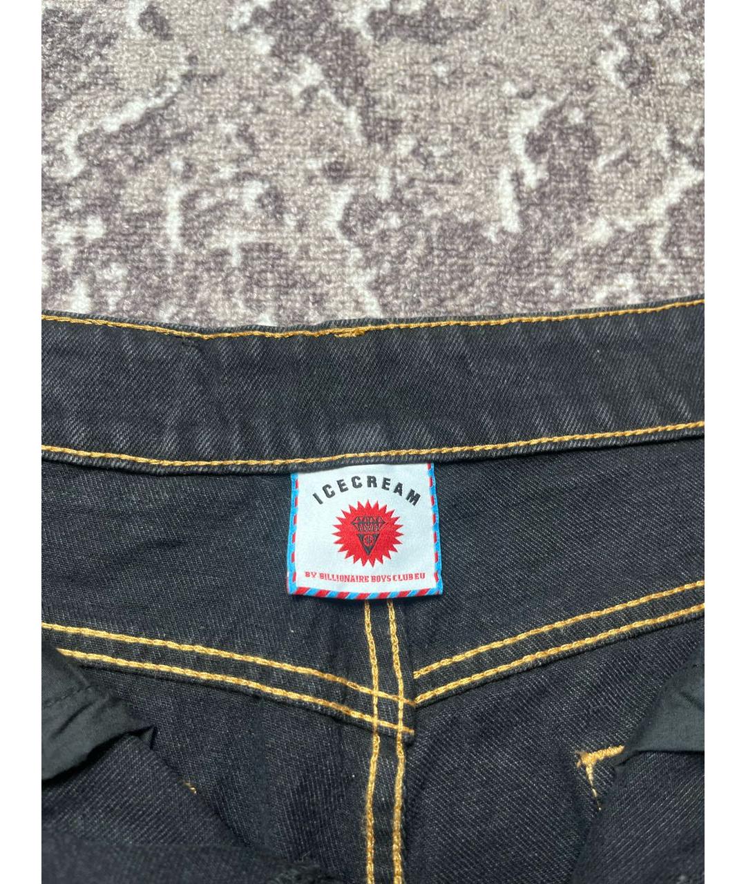 BILLIONAIRE BOYS CLUB Черные хлопковые прямые джинсы, фото 3