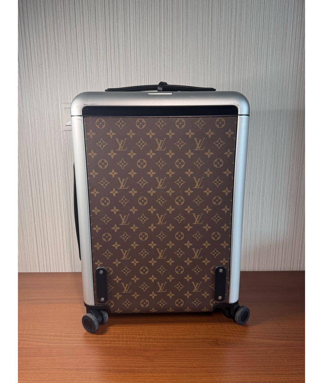 LOUIS VUITTON Коричневый чемодан из канвы, фото 2