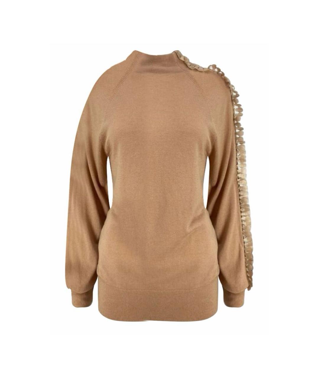 MAX MARA Бежевый шерстяной джемпер / свитер, фото 1