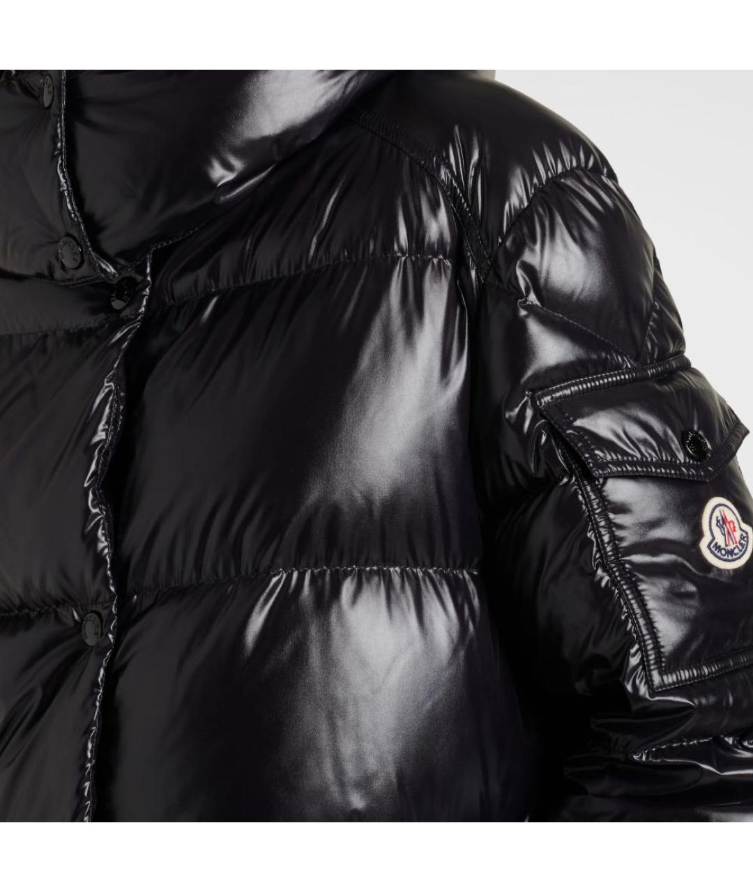 MONCLER Черный пуховик, фото 3