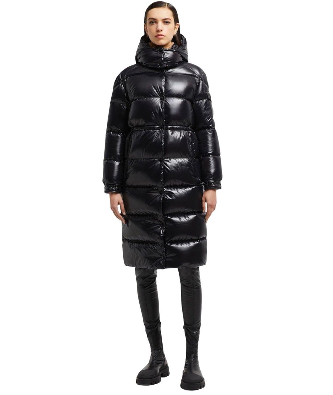 MONCLER Черный пуховик, фото 5