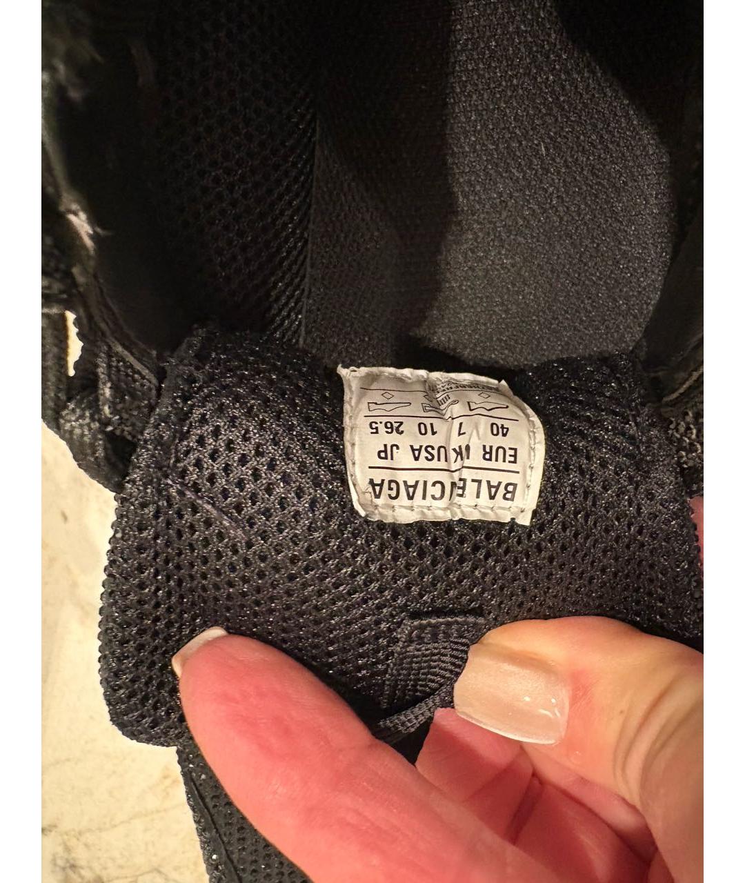 BALENCIAGA Черные кроссовки, фото 4