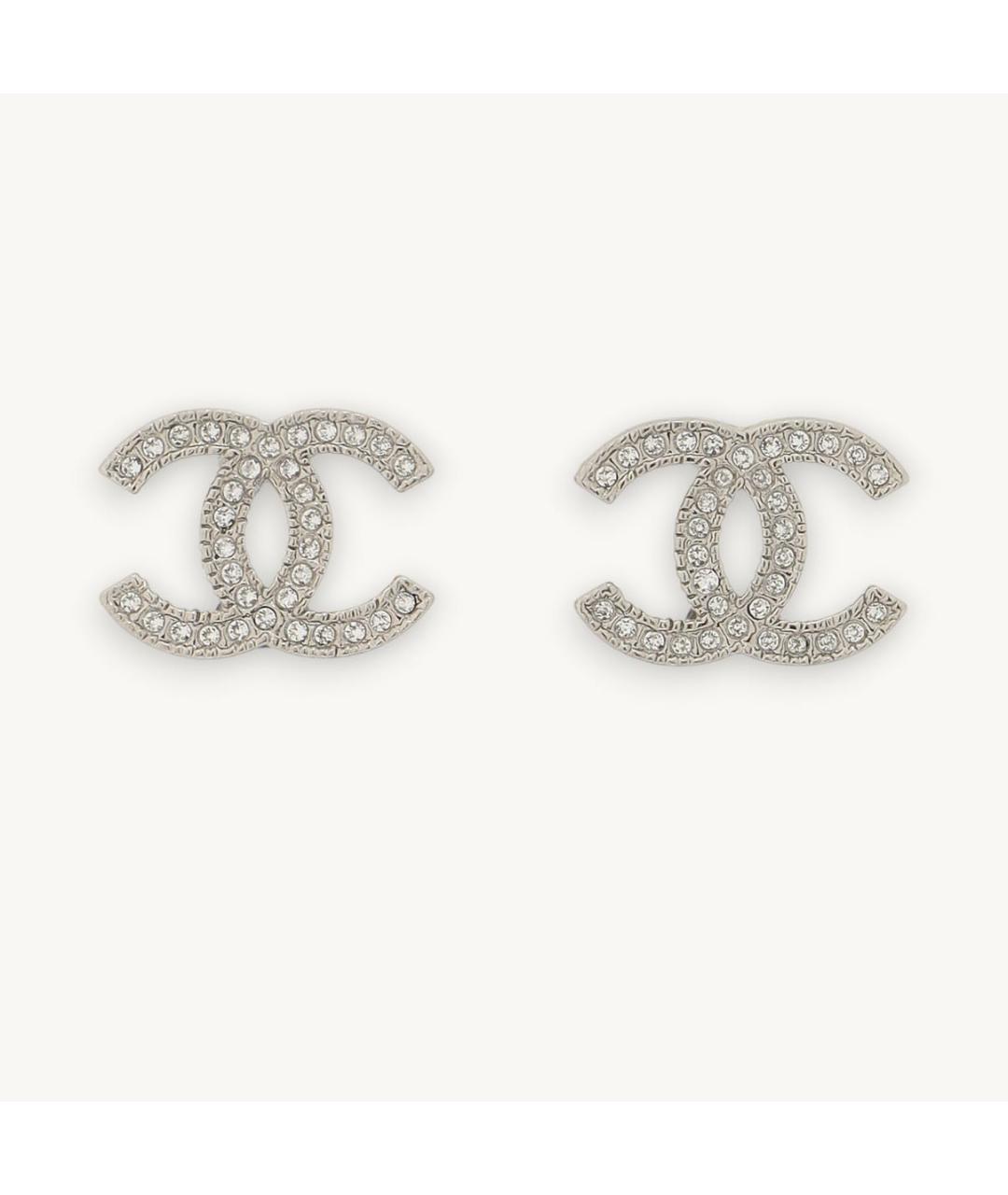 CHANEL Серебряные металлические серьги, фото 7