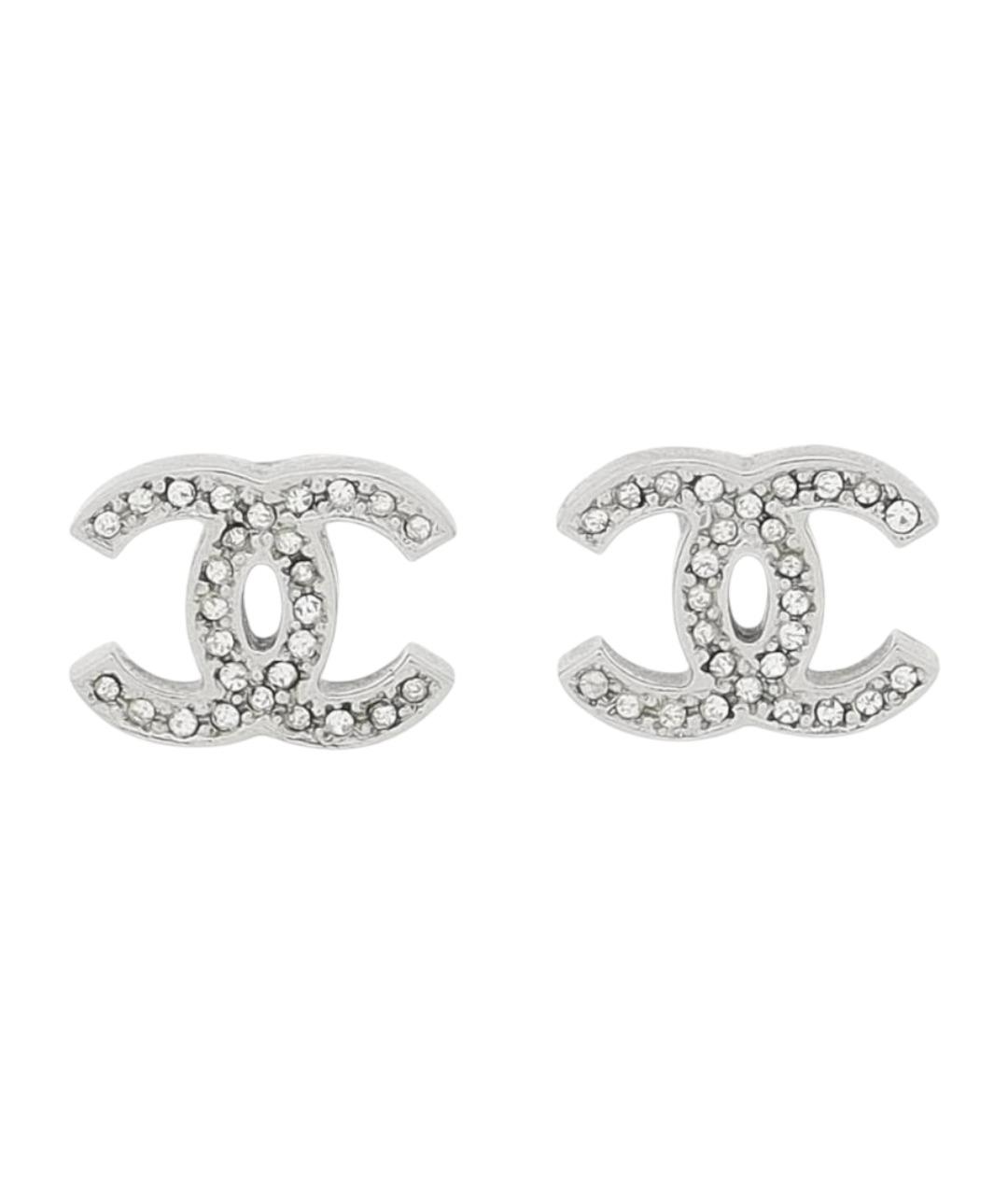 CHANEL Серебряные металлические серьги, фото 1