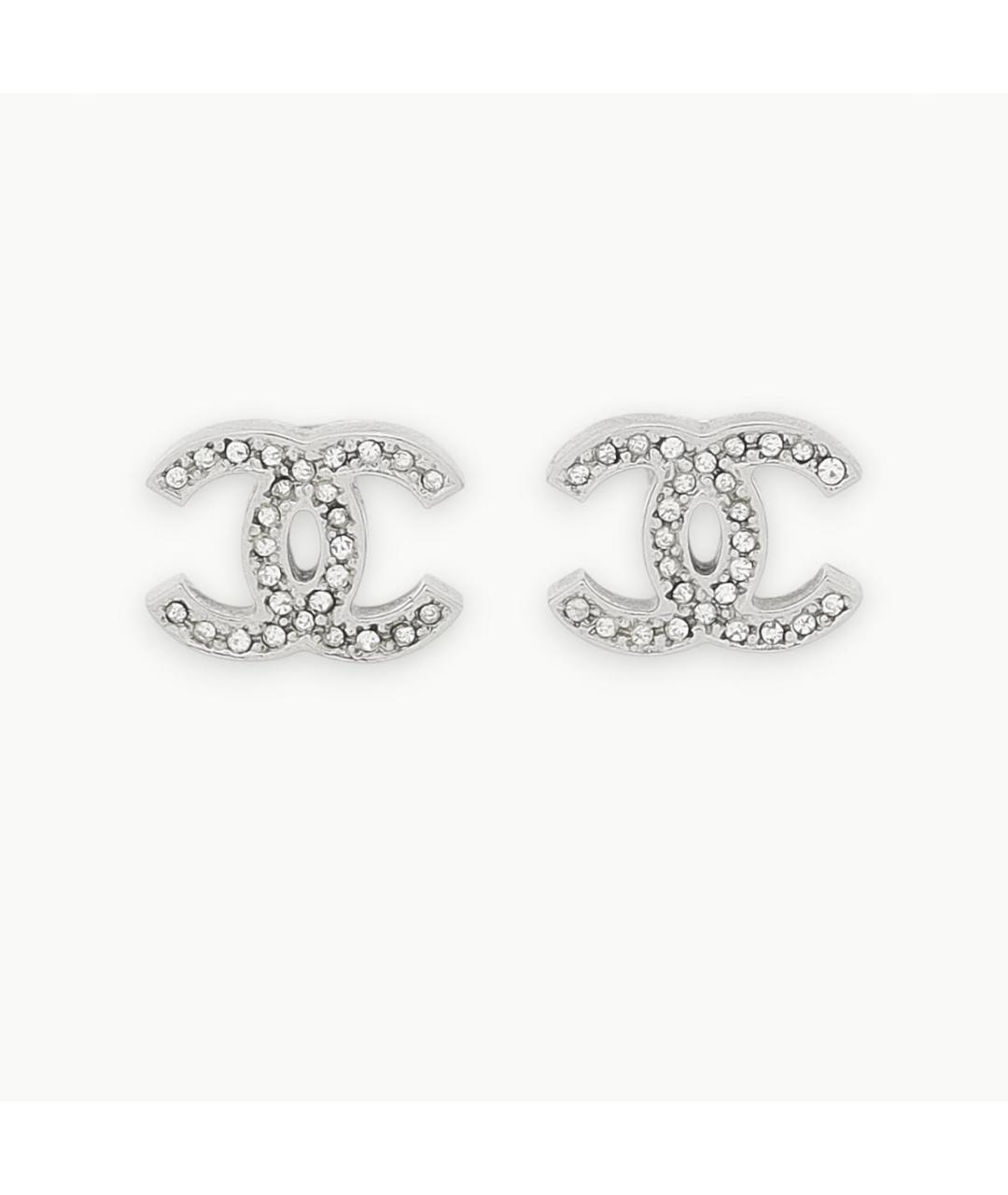 CHANEL Серебряные металлические серьги, фото 9