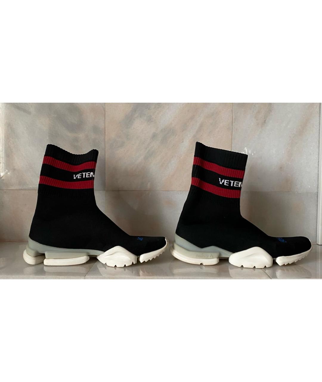 VETEMENTS Черные текстильные кеды, фото 9
