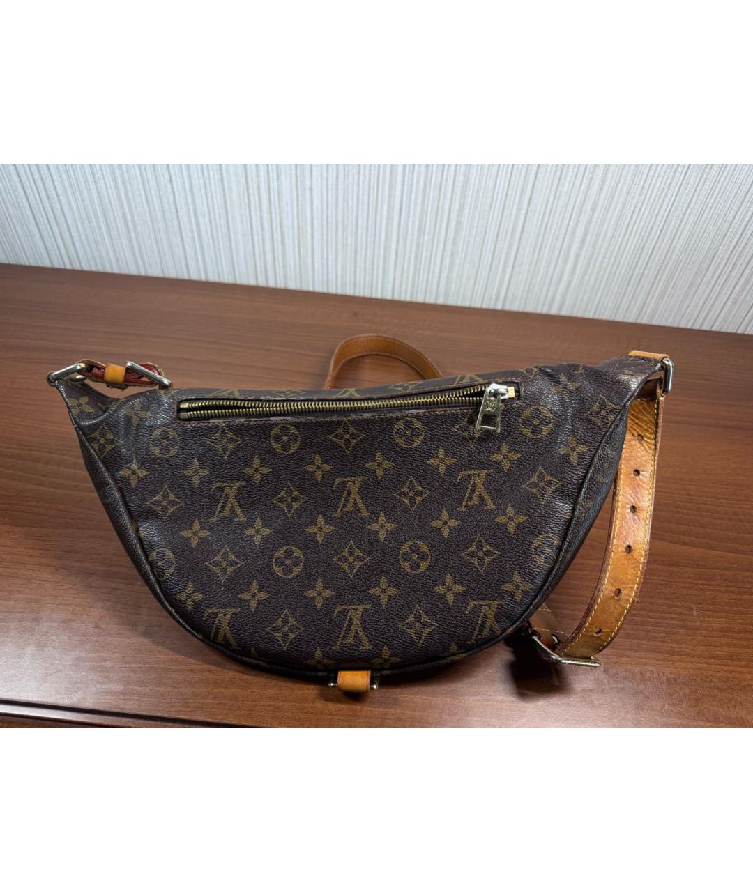 LOUIS VUITTON Коричневая поясная сумка из канвы, фото 2