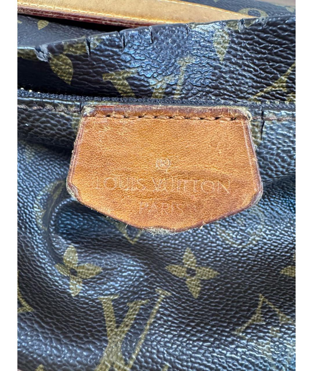 LOUIS VUITTON Коричневая поясная сумка из канвы, фото 5