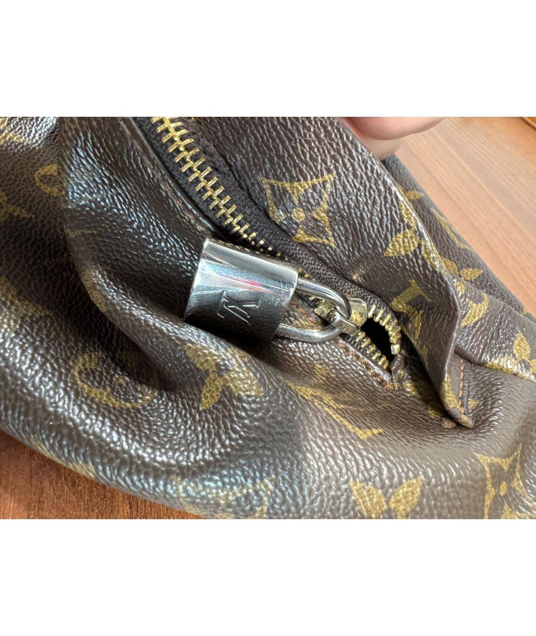 LOUIS VUITTON Коричневая поясная сумка из канвы, фото 6