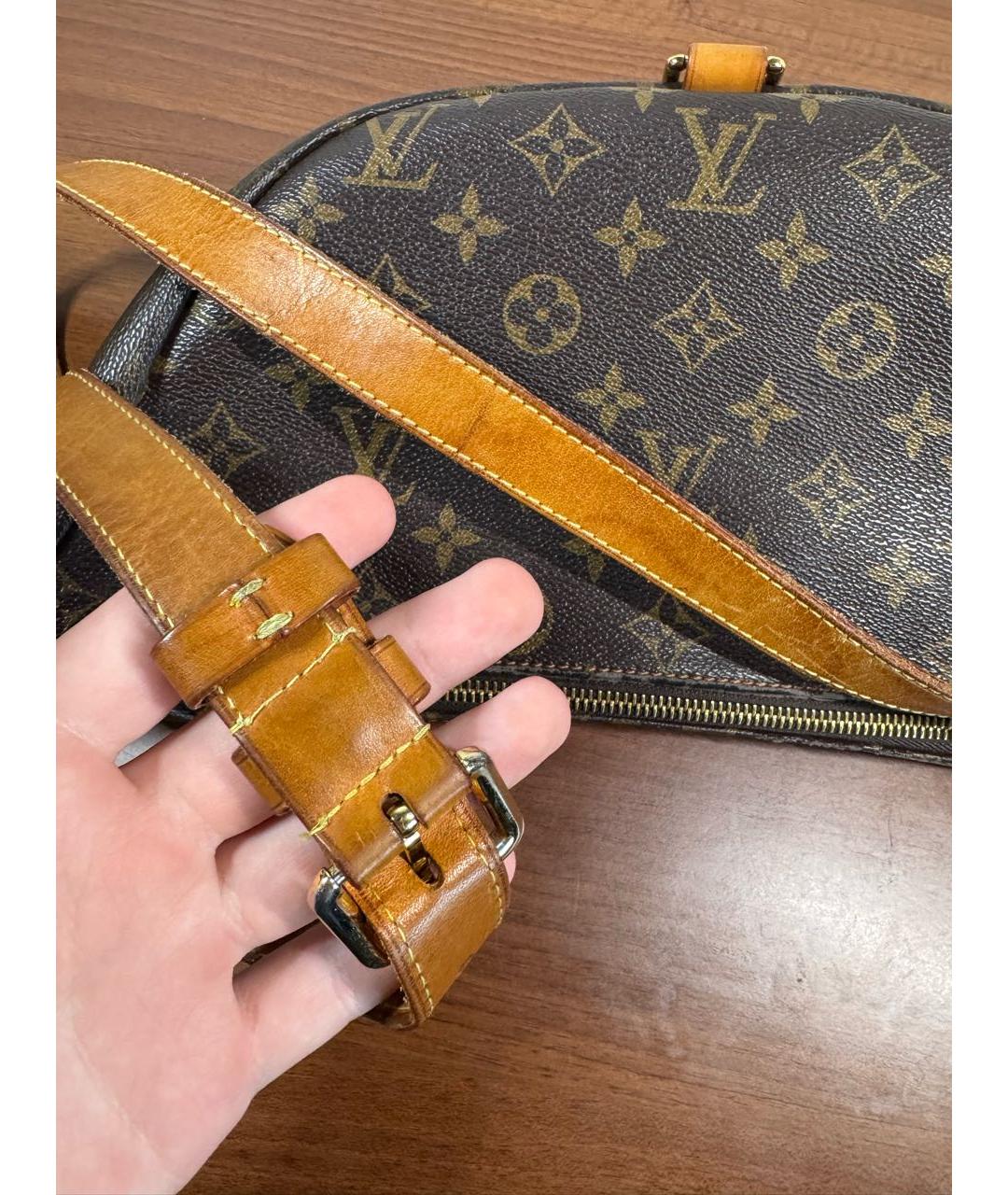 LOUIS VUITTON Коричневая поясная сумка из канвы, фото 3