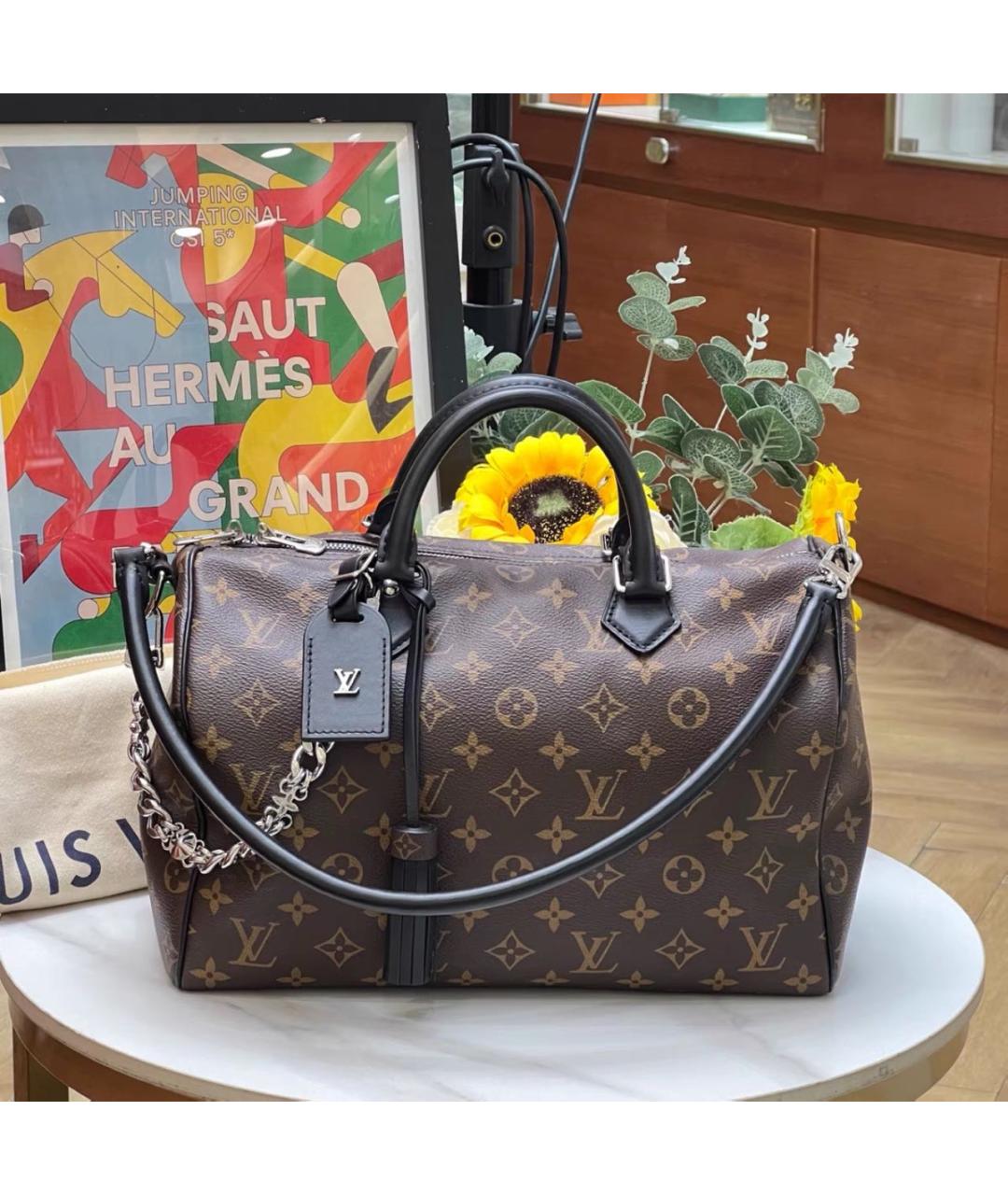 LOUIS VUITTON Коричневая сумка через плечо, фото 9