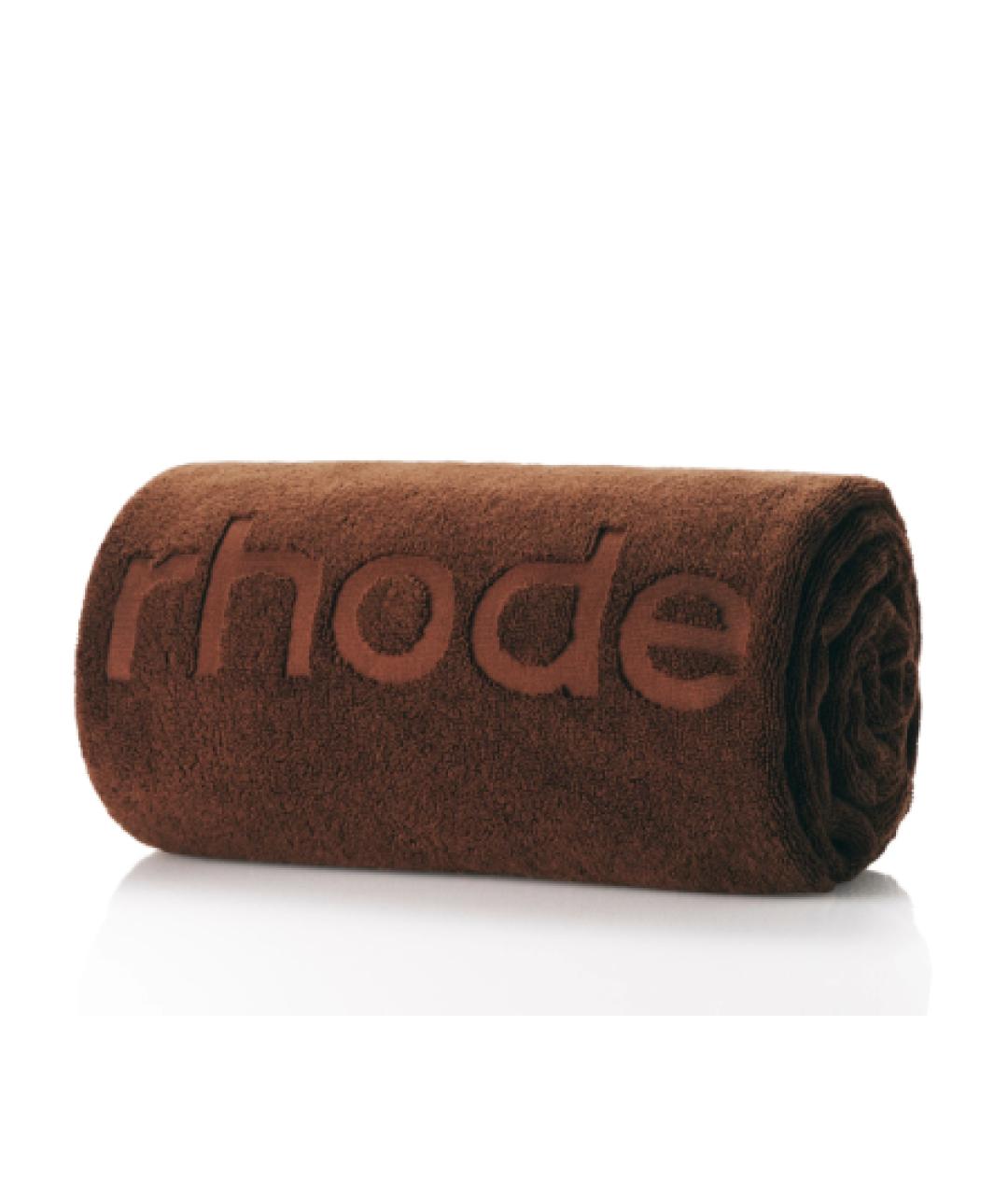 RHODE Коричневое хлопковое полотенце, фото 4