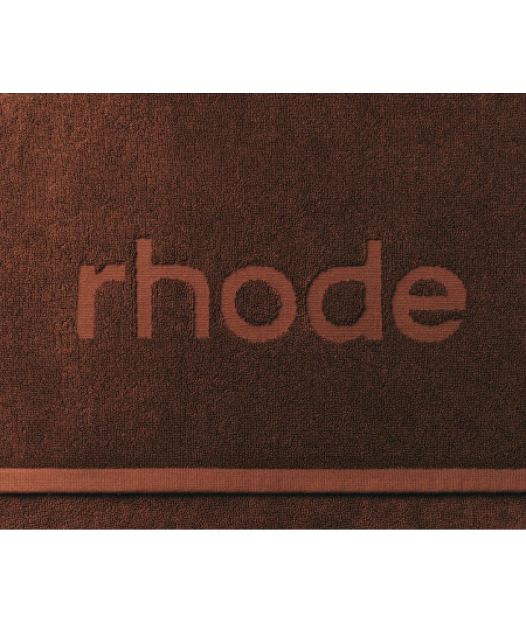 RHODE Коричневое хлопковое полотенце, фото 2