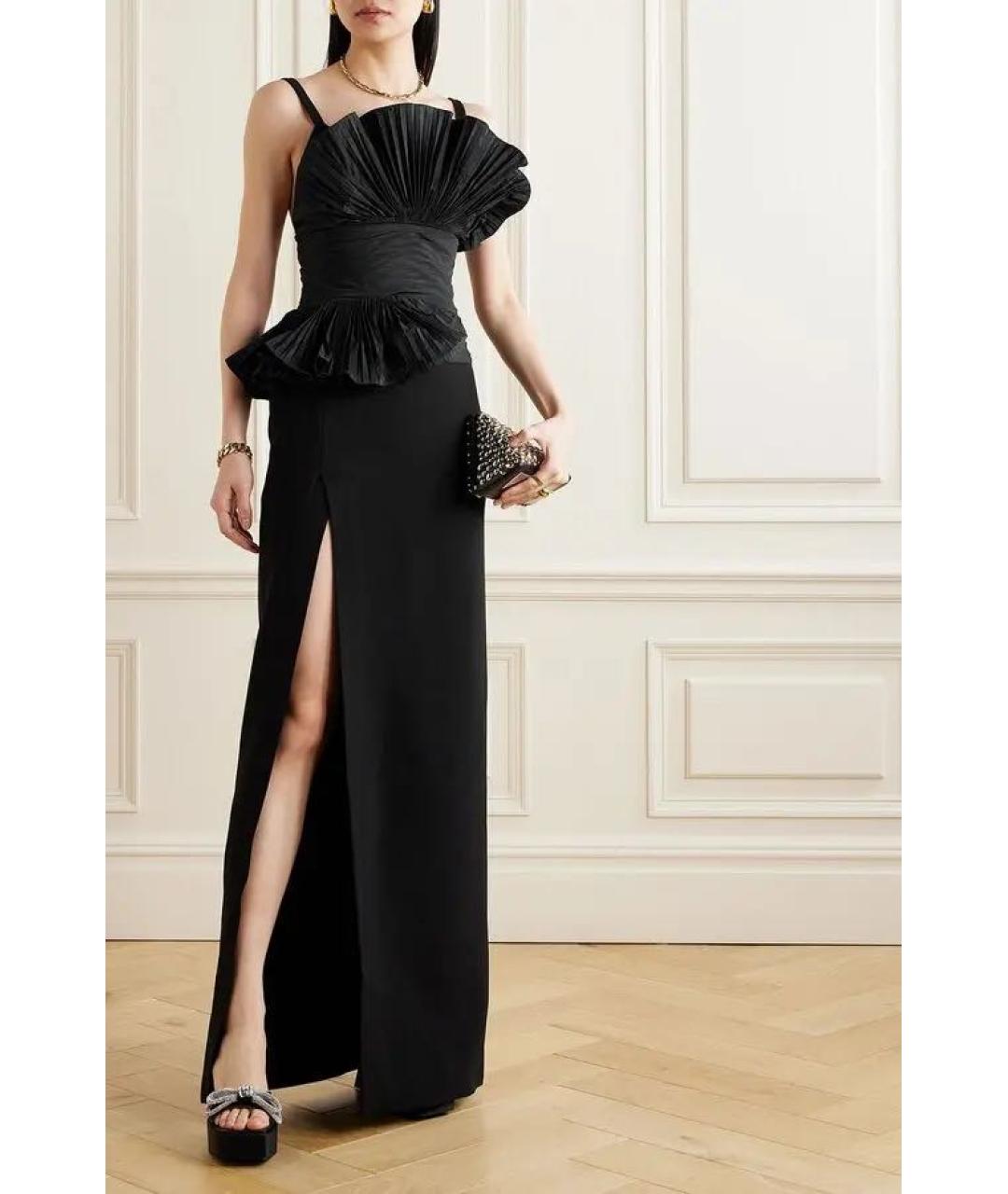 ELIE SAAB Черное шелковое вечернее платье, фото 3