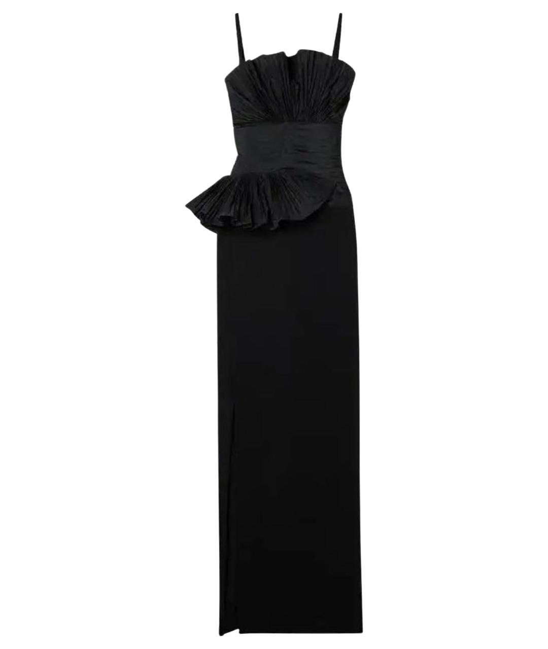 ELIE SAAB Черное шелковое вечернее платье, фото 1